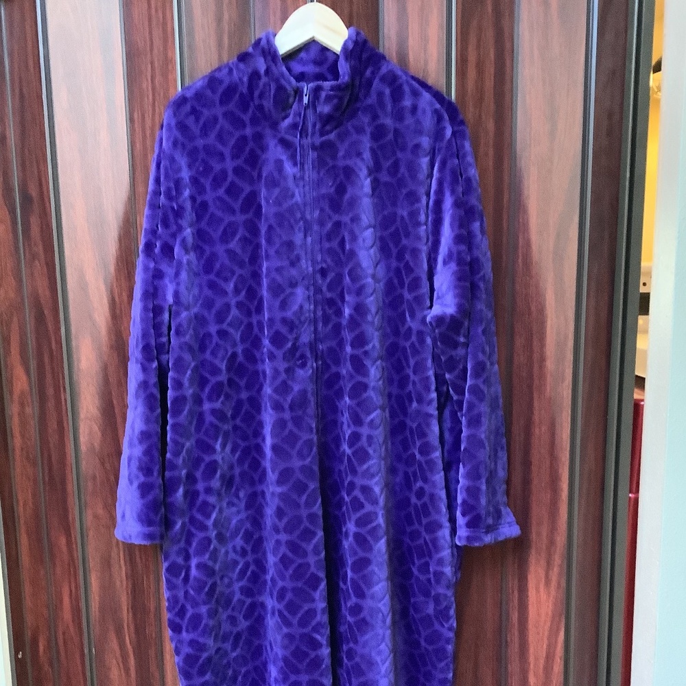 Purple Velour Robe